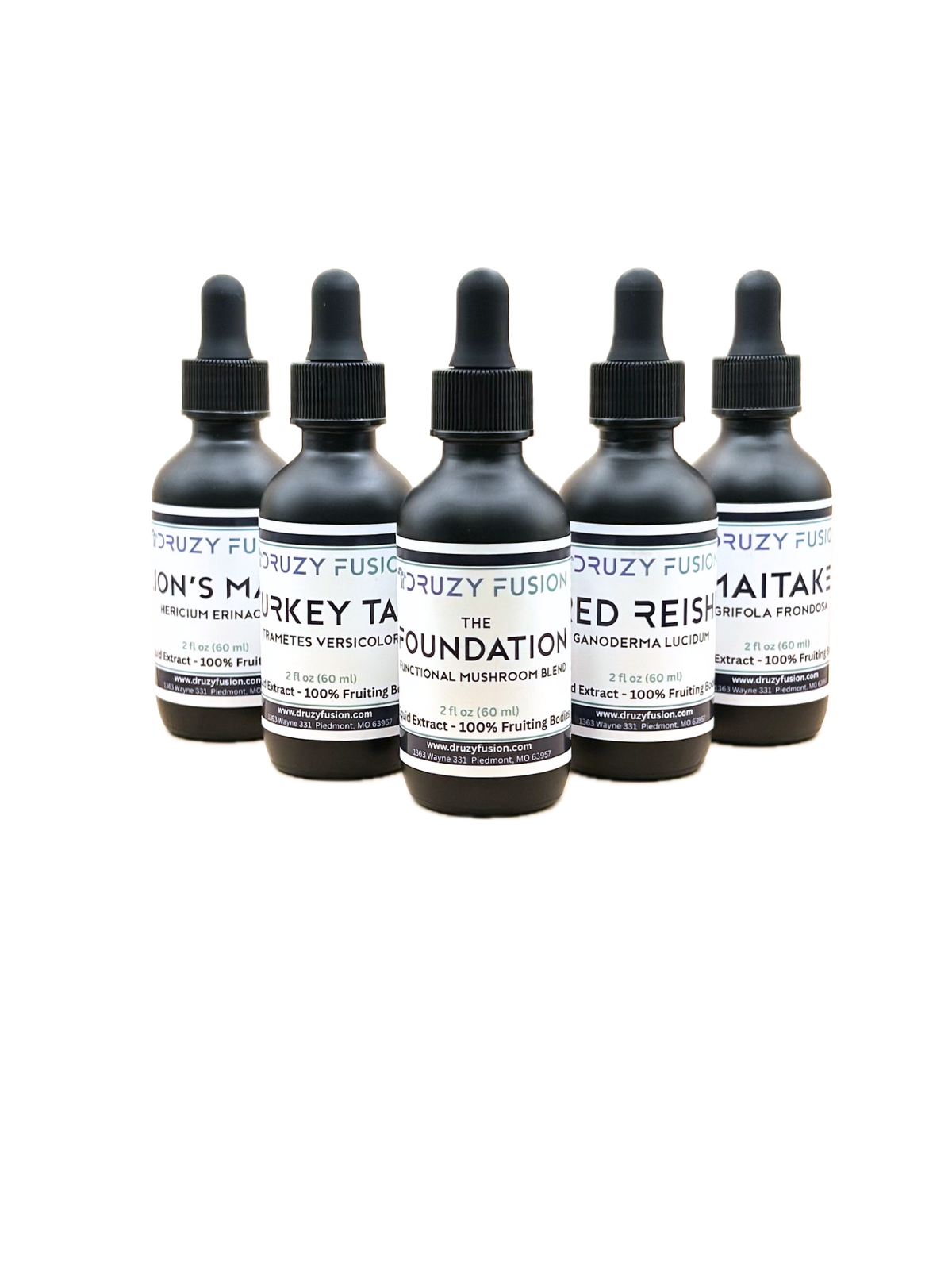 Functional Mushroom Supplements | Fruiting Body Liquid Extracts