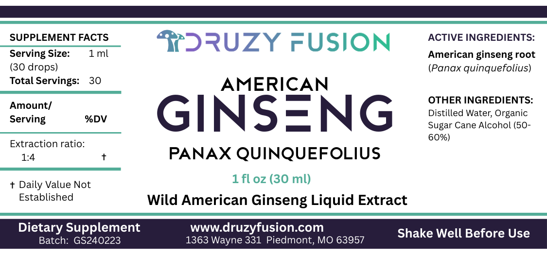 American Ginseng Label