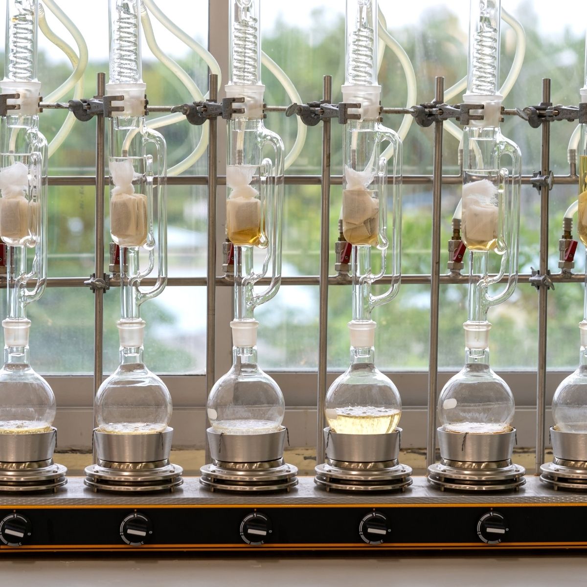 Our mushroom extraction process combines three stages for full spectrum supplements