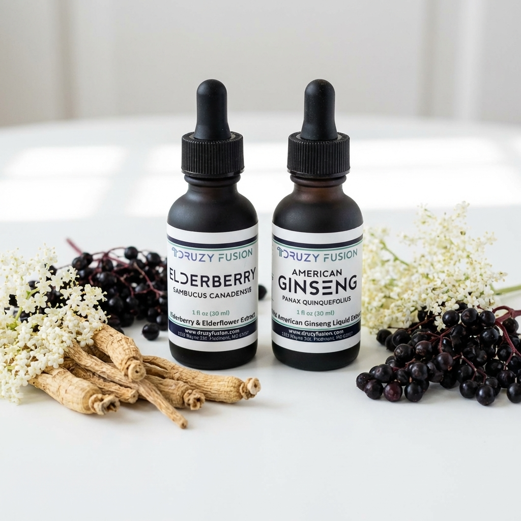 Druzy Defense Stack | Elderberry and American Ginseng